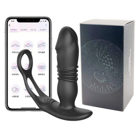 Vibrating prostate massager anal plug - app
